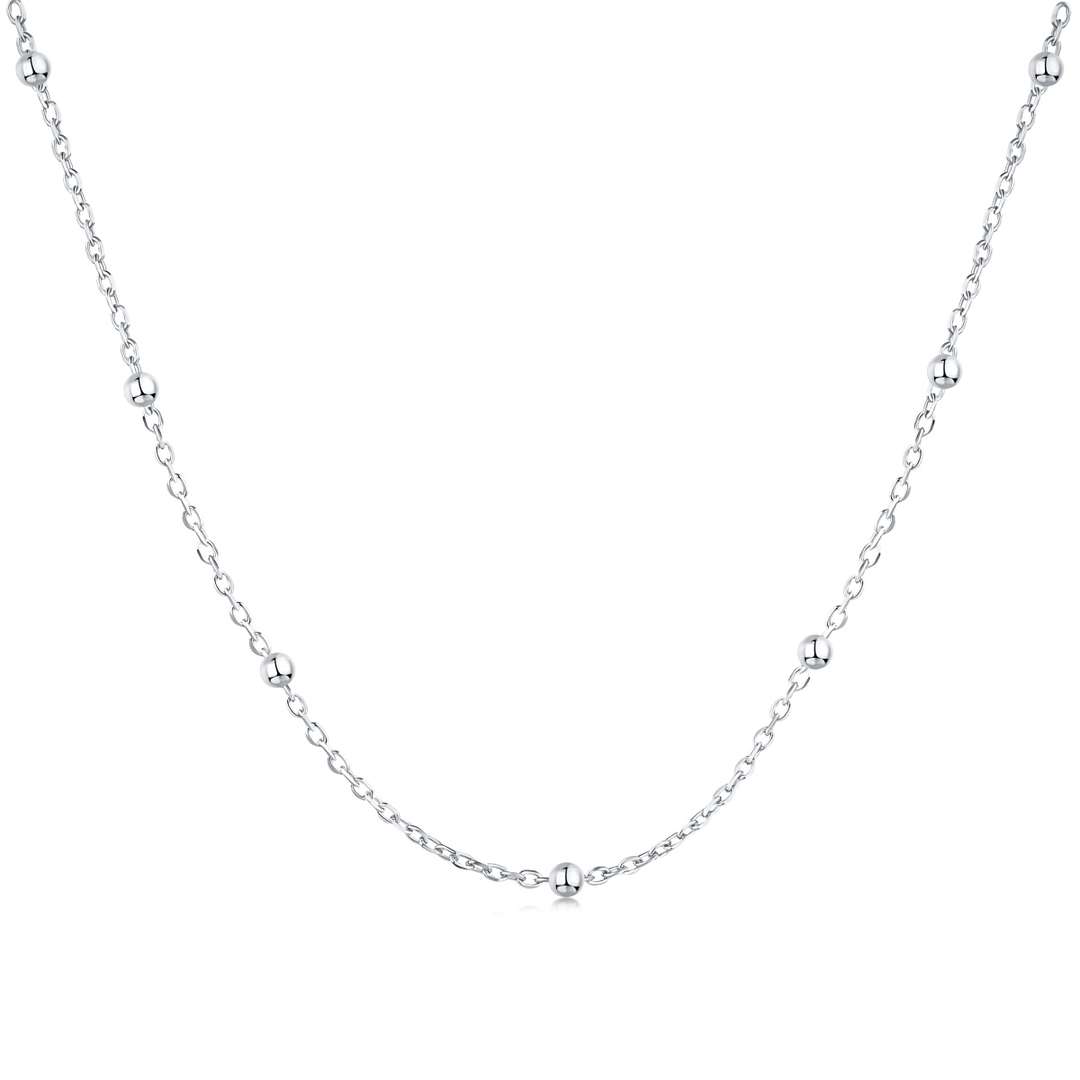 [Vivid Aurora]Small Bead Clavicle Chain Simple Necklace