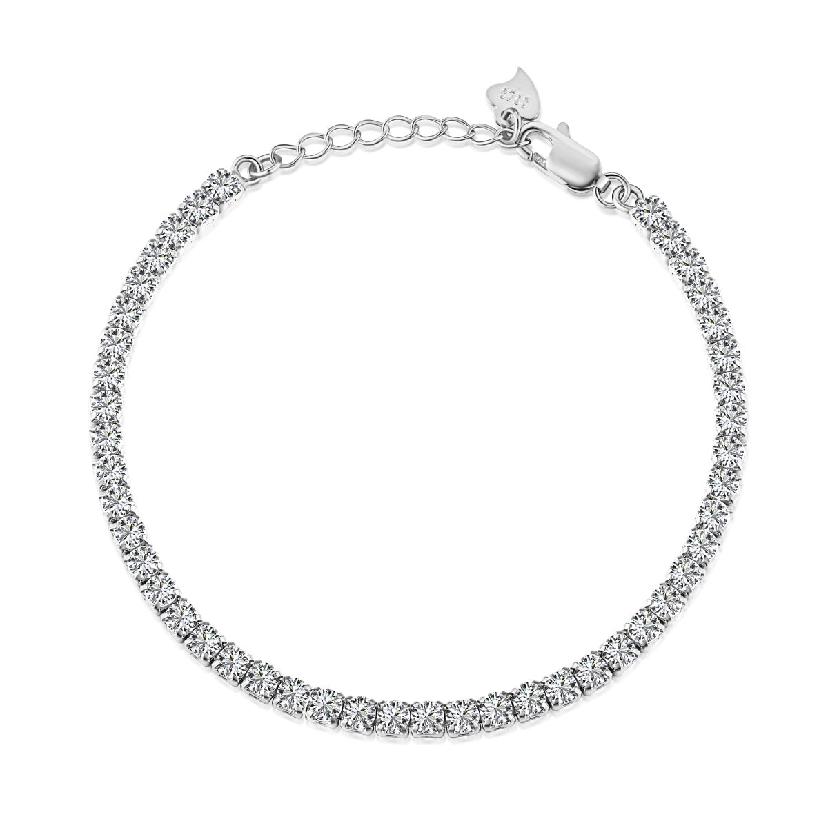 [Vivid Aurora]Sparkling Round Cut Daily Bracelet