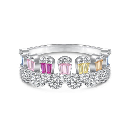 [Vivid Aurora]Gorgeous Radiant Cut Daily Ring