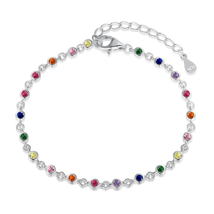 [Vivid Aurora]Colorful Bead Array Bracelet