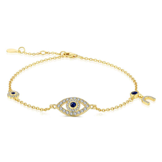 [Vivid Aurora]Dainty Eye Shape Necklace