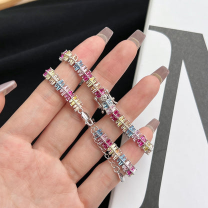 [Vivid Aurora]Sparkling Exquisite Multi Cut Party Bracelet